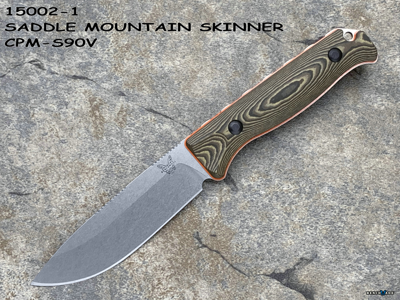 Benchmade 蝴蝶 15002-1 SADDLE MOUNTAIN SKINNER CPM-S90V刃材 G10柄 K鞘 狩猎刀（现货）